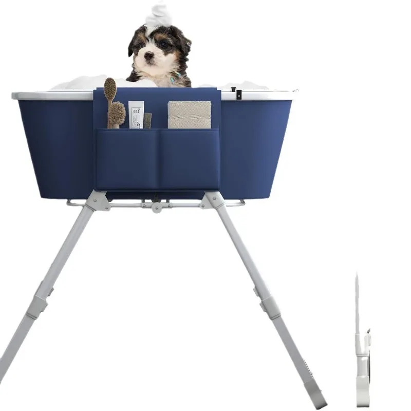 

PVC mesh bracket, pool dog bath tray, foldable pet bath rack