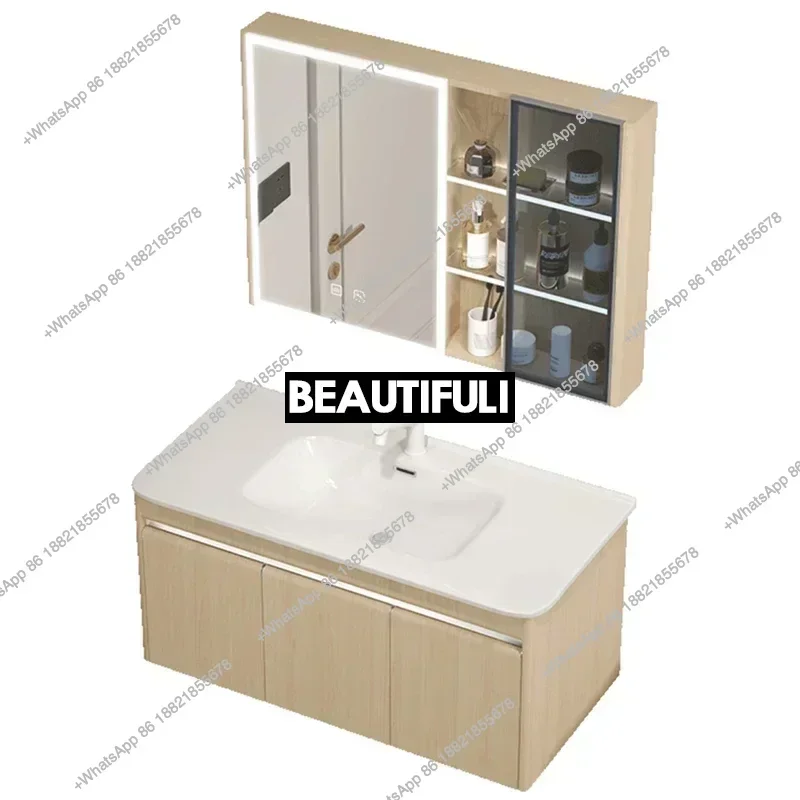 

Z136Bathroom Cabinets Display Storage Vanity Mirror Corner Luxury Washbasin Drawer Home Furniture New