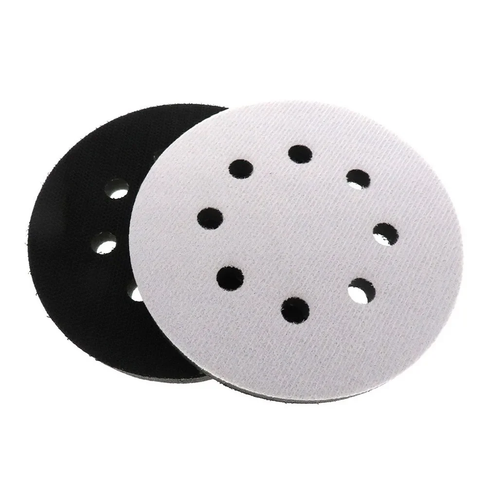 

2Pcs 5In 125mm 8-Holes Soft Sponge Interface Pad Backing Plate Hook & Loop Sanding Pads For Festool Sander Polishing Grinding