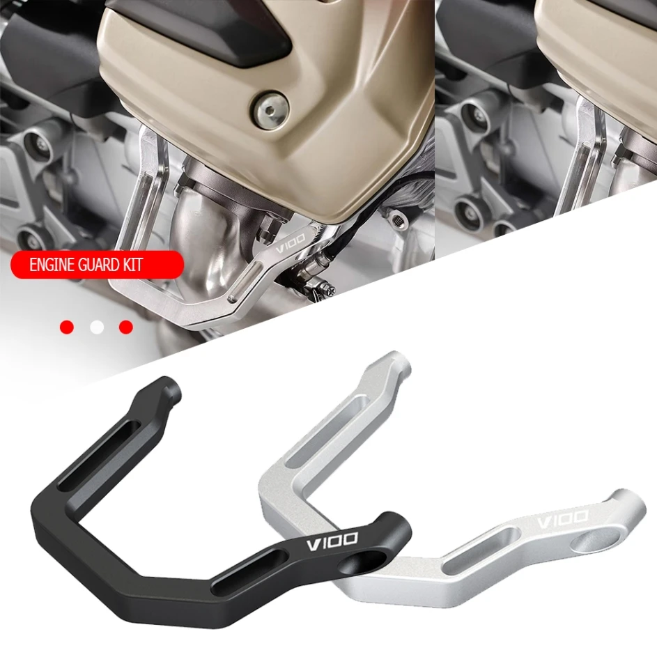 

2024 2023 FOR Moto Guzzi V 100 Mandello V100 v100 Mandello S Motorcycle CNC Aluminium Accessories Engine Frame Crash Protection