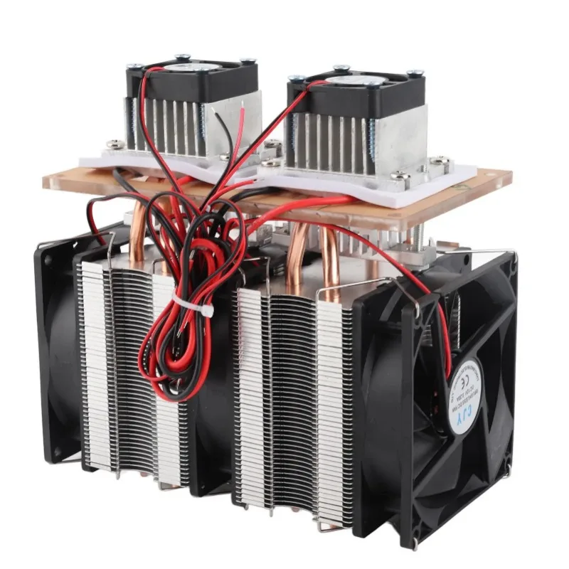 144W Double Core Semiconductor Refrigeration Peltier Air Cooling Dehumidification Equipment