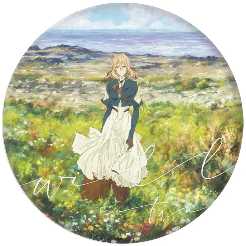 شارة iolet Evergarden Gilbert Bougainvillea مقاس 58 مم