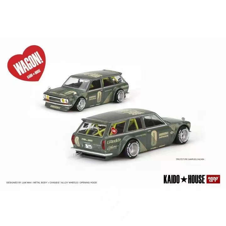 Kaido House x MINI GT Datsun KAIDO 510 Wagon LHD Diecast Model Car