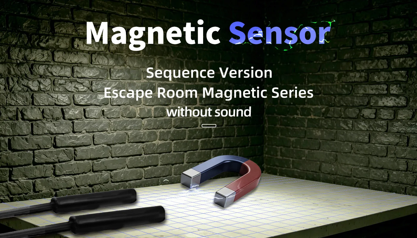 Mysterious Studio Escape Room Requisiten Magnetsensoren Schalter Setzen Sie magnetisch in die Sensoren in einer korrekten Reihenfolge zum Entsperren – Detail 1