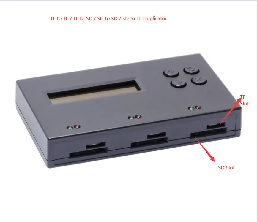 1V2 TF SD Card Duplicator Read&Write Do Erase Copier 1.5GB/M Super Speed Standalone Fast Duplicator