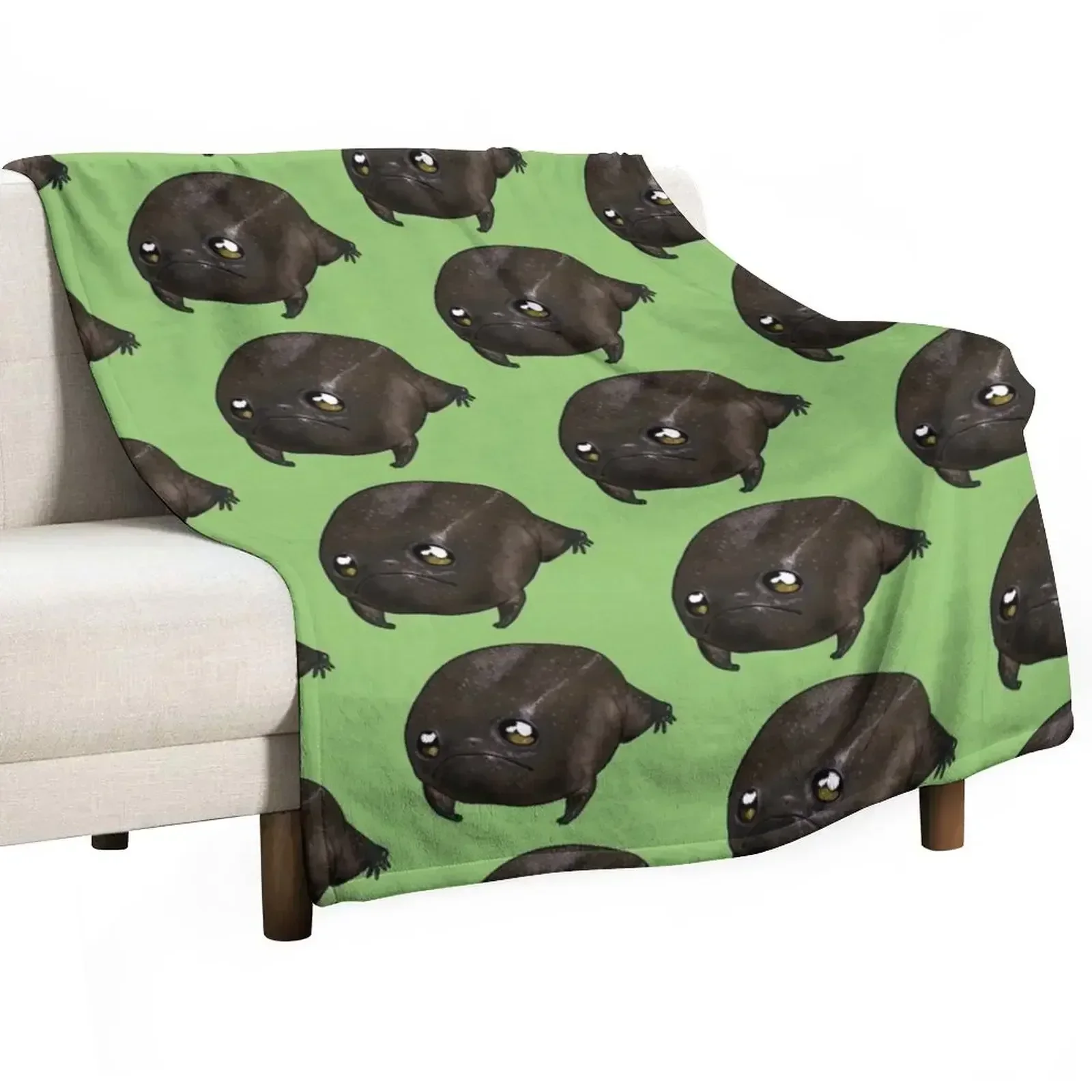 Black rain frog (Breviceps fuscus) Throw Blanket Quilt Multi-Purpose heavy to sleep Blankets