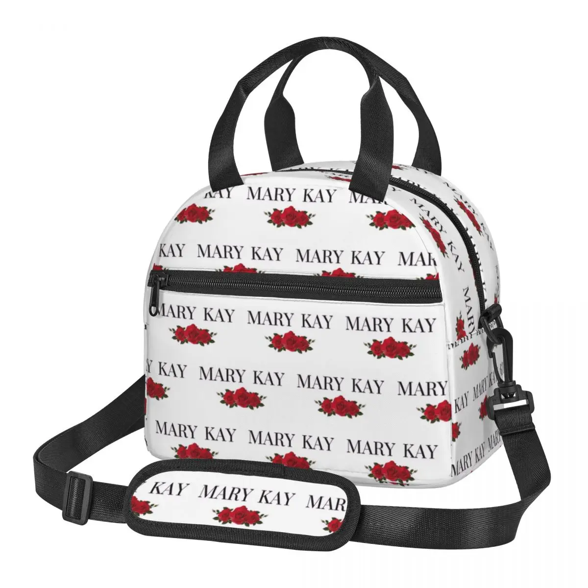 Bolsa térmica para almoço Mary Kay Roses, para escola, armazenamento de bento, caixas de comida, refrigerador portátil, caixa térmica para almoço