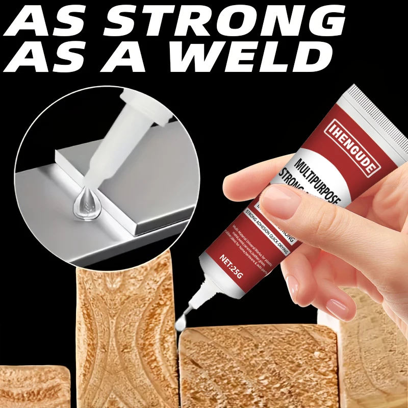 Multi-Purpose Metal Glue, Suitable for Iron Sheets, Billiard Cue Tips, Quick Bonding, Stronger Than Welding, Safe and Non-Toxic, Strong Repair Capabilities