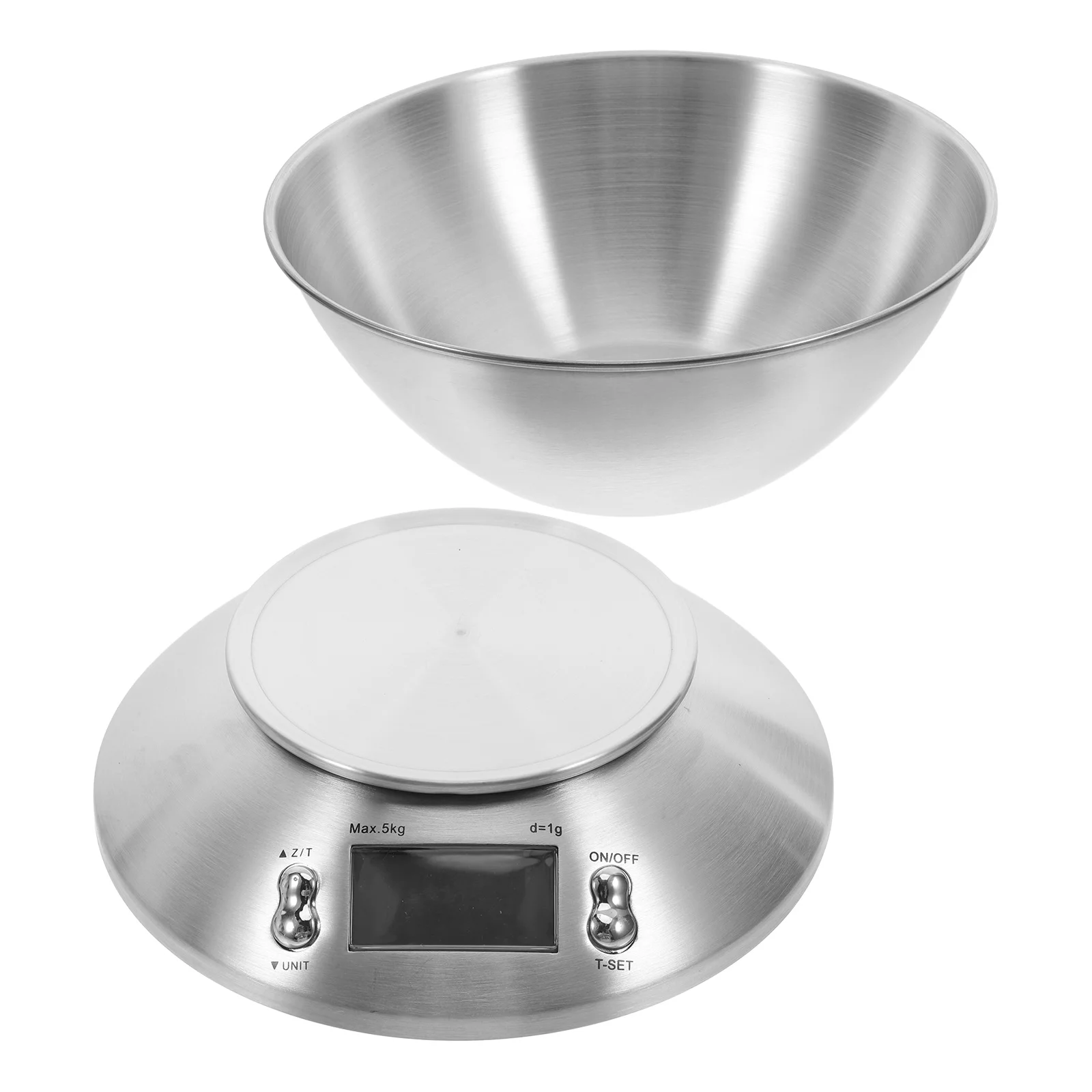 

1Set Stainless Steel Food Scale Digital Kitchen Scale for Baking Cooking Multifunctional Small Electronic Kitchen Gadget