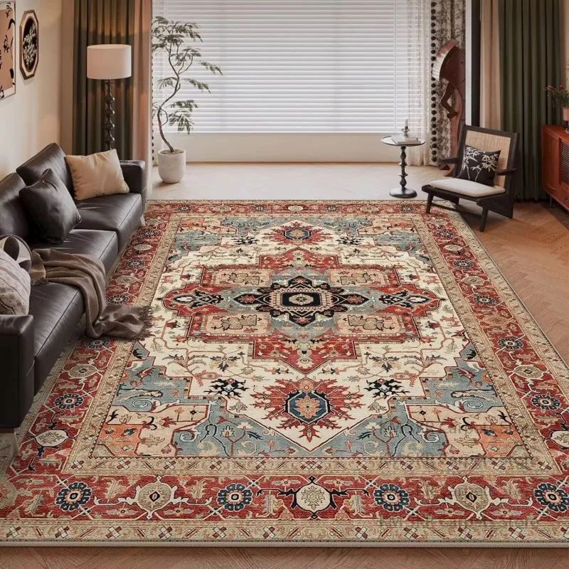 VIKAMA Classic Pattern Persian Rug: Warm, Soundproof, Tea Room, Yoga Studio, Living Room, Sofa, Home Accessories