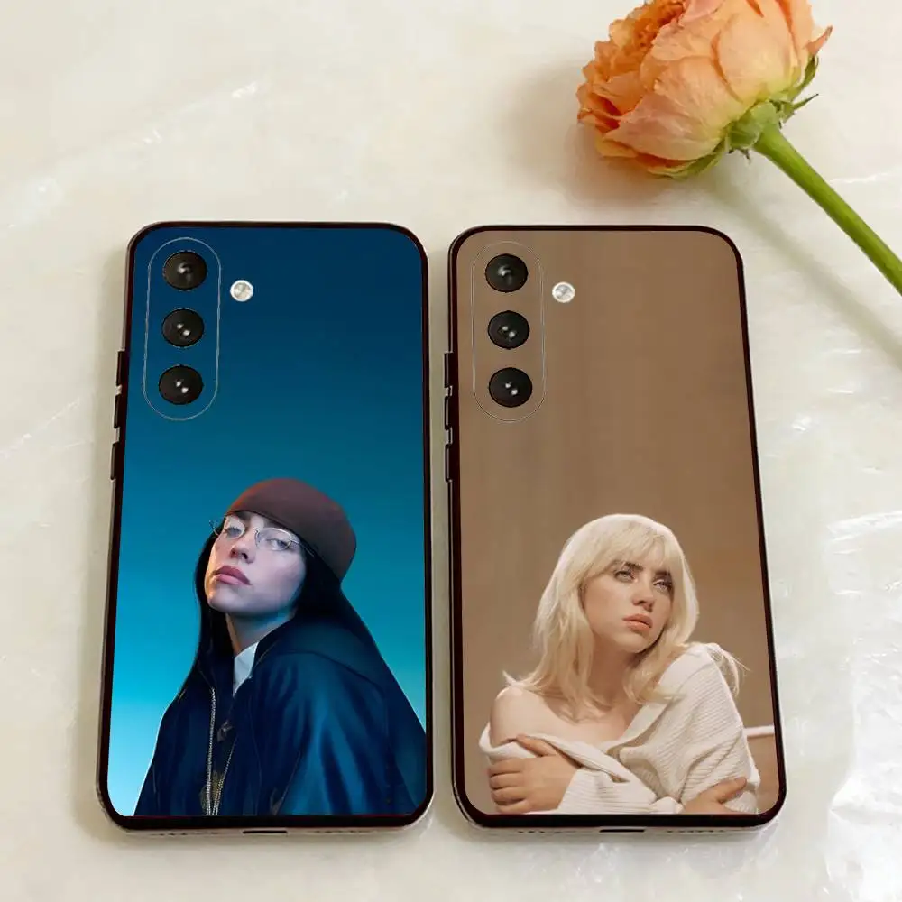 B-Billie E-Eilish Phone Case for Samsung Galaxy A73 72 71 70 A32 31 30 S 5G 4G A13 A12 TPU Cover