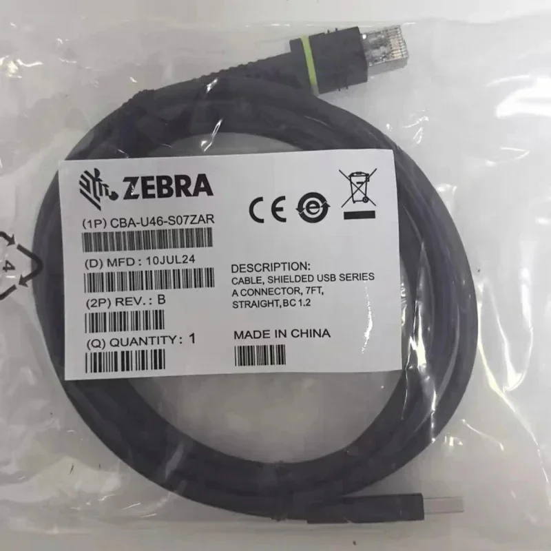 1PCS CBA-U46-S07ZAR Original USB Cable for ZEBRA LI3608 DS3608 Barcode Scanner Replacement Parts