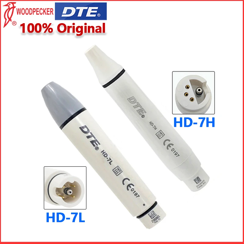 Manipolo Originale Woodpecker DTE per Ablatore Dentale a Ultrasuoni con Luce LED HD-7L HD-7H Compatibile con EMS NSK SATELEC ACTEON
