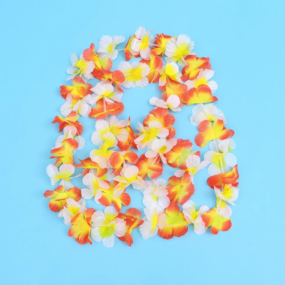 

3 Set/12 Make -color Wreath Flower Garlands Hawaiian Tropical Luau Floral