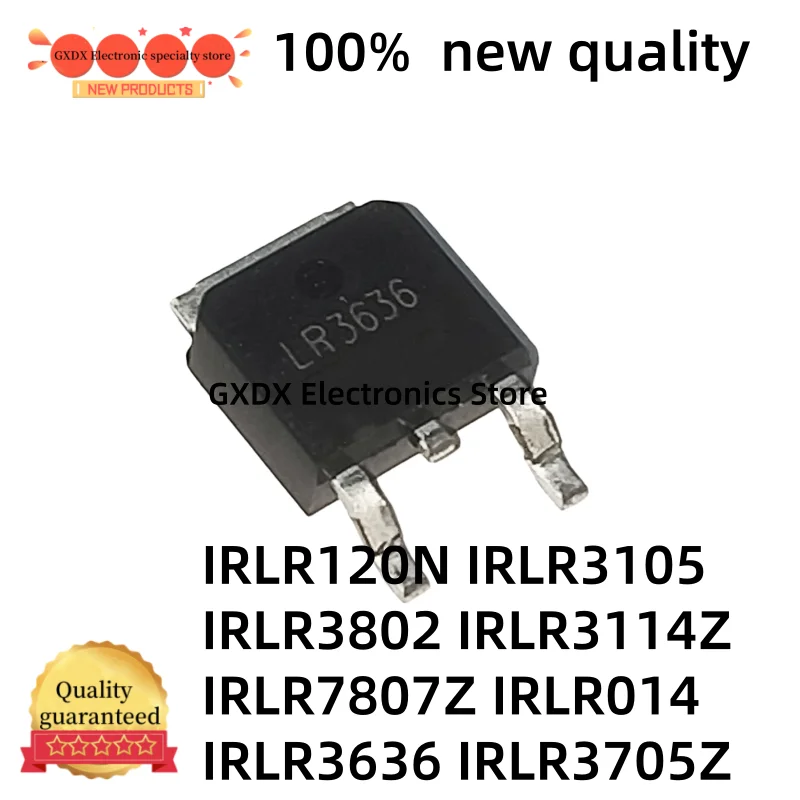 10-20pcs IRLR014 IRLR120N IRLR3105 IRLR3114Z IRLR3636 IRLR3705Z IRLR3802 IRLR7807Z LR120N LR3105 LR3636 LR3705Z LR3802 LR7807Z