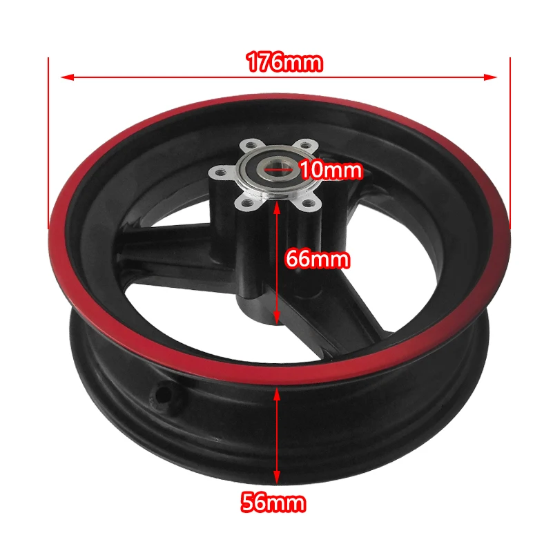 10 Inch 10x2.70-6.5 Wheel for Electric Scooter 10x2.75-6.5 Off-Road Vacuum Tire Tubeless Tyre Parts