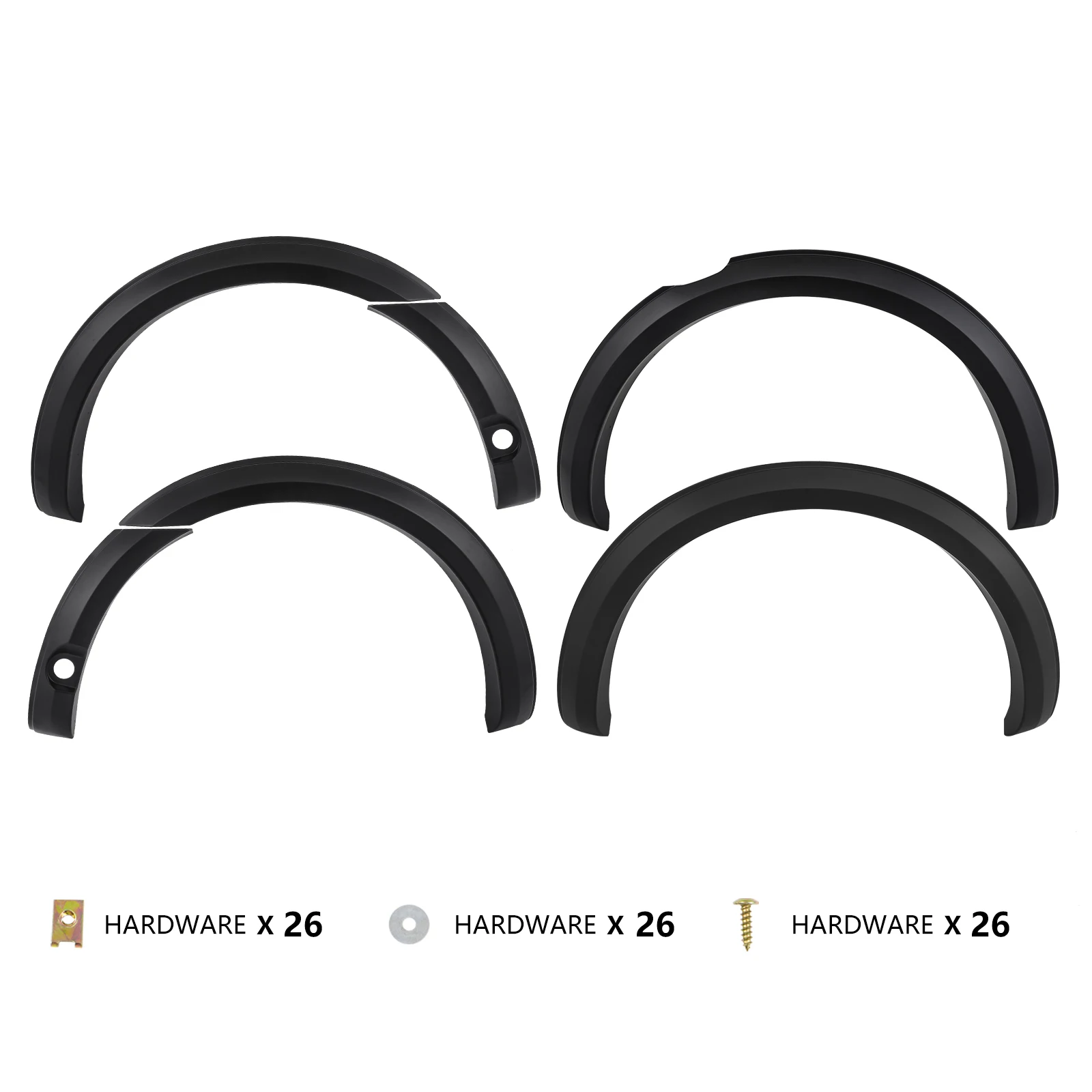 Wheel Arch Fender Flares Mudguards For Ford Ranger Wildtrak T7 T8 PX MK2 2015-2022 Double Cabin 4X4 Car Accessories Matte Black