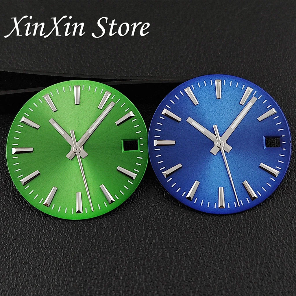 جودة عالية 28.5 مللي متر NH35 أمة الله ساعة الطلب المشارب سطح بسيط تاريخ واحد مع NH35 ساعة الأيدي لحركة NH35 NH36 4R