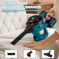 16000pa Cordless Electric Vacuum Cleaner Handheld Rechargeable Dry/Wet Dust Carpet Collector Machine for Makita 18v Battery Pin