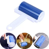 Portable Sticky Hair Removal Cleaner, Drum Roll Cleaning Brush, Washable Dust Filter for Clothes & Furniture