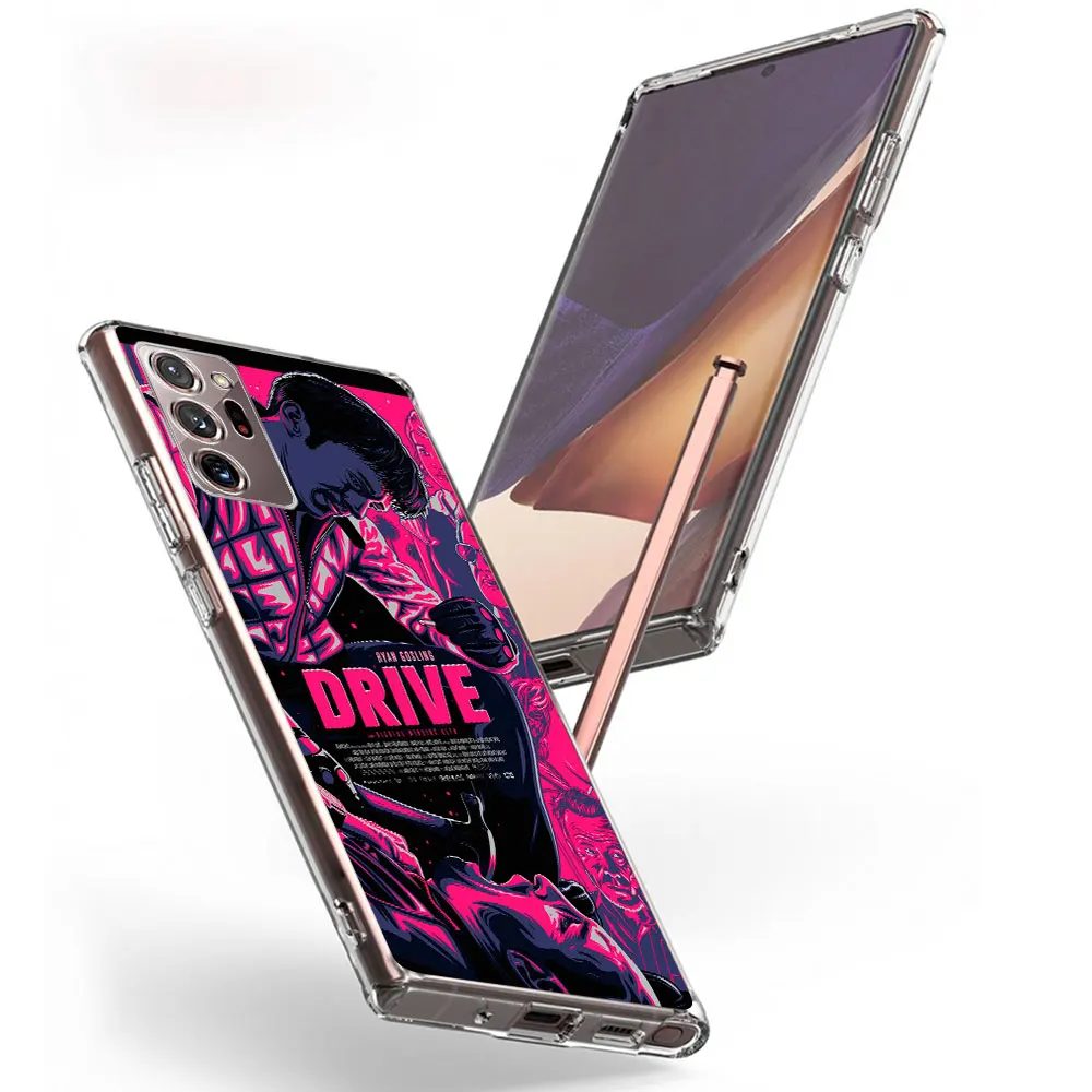 Drive Art Ryan Gosling Case for Samsung Galaxy Note 20 Ultra 5G 10 Plus 8 9 10 Lite Transparent Soft Phone Cover M52 J4 J6 2018