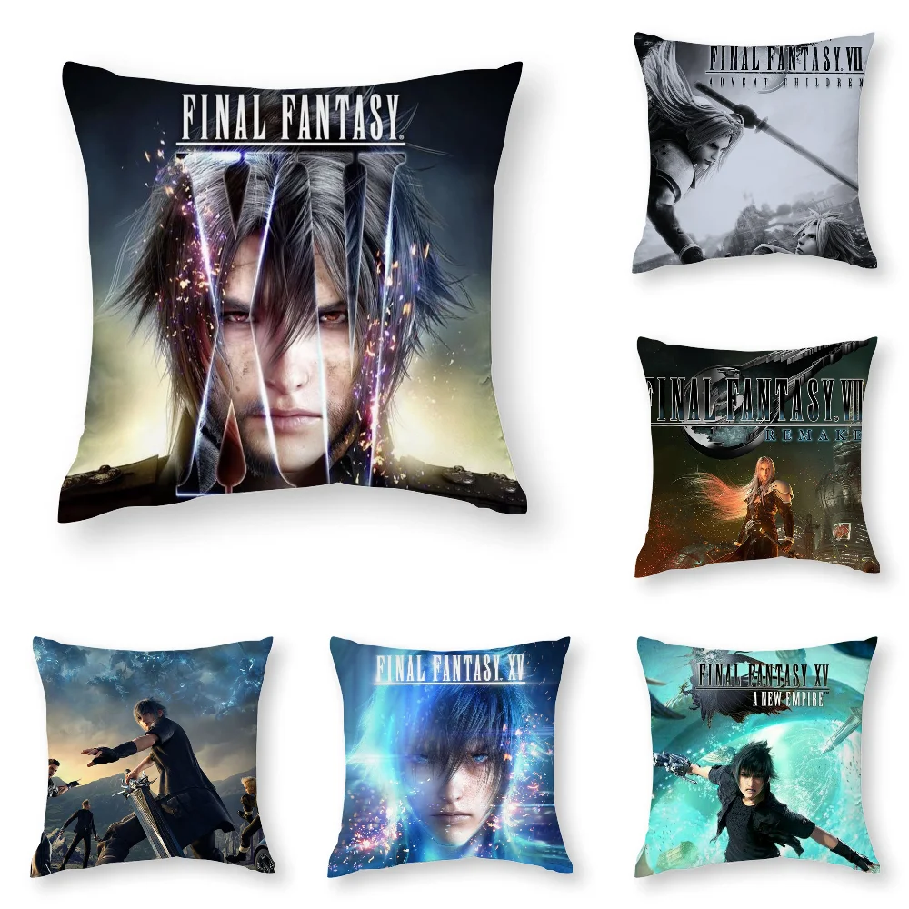 

F-Final F-Fantasy VII Pillow Case 3D Print Polyester Fiber 40*40 cm Home Sofa Throw Pillow Cover Decoration Festival Gift