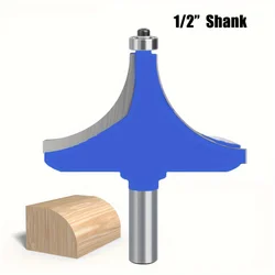 1 Pc,1/2 Inch Shank Roundover Router Bit for Woodworking - Line Carving, Decorative Edging, and Engraving Tool