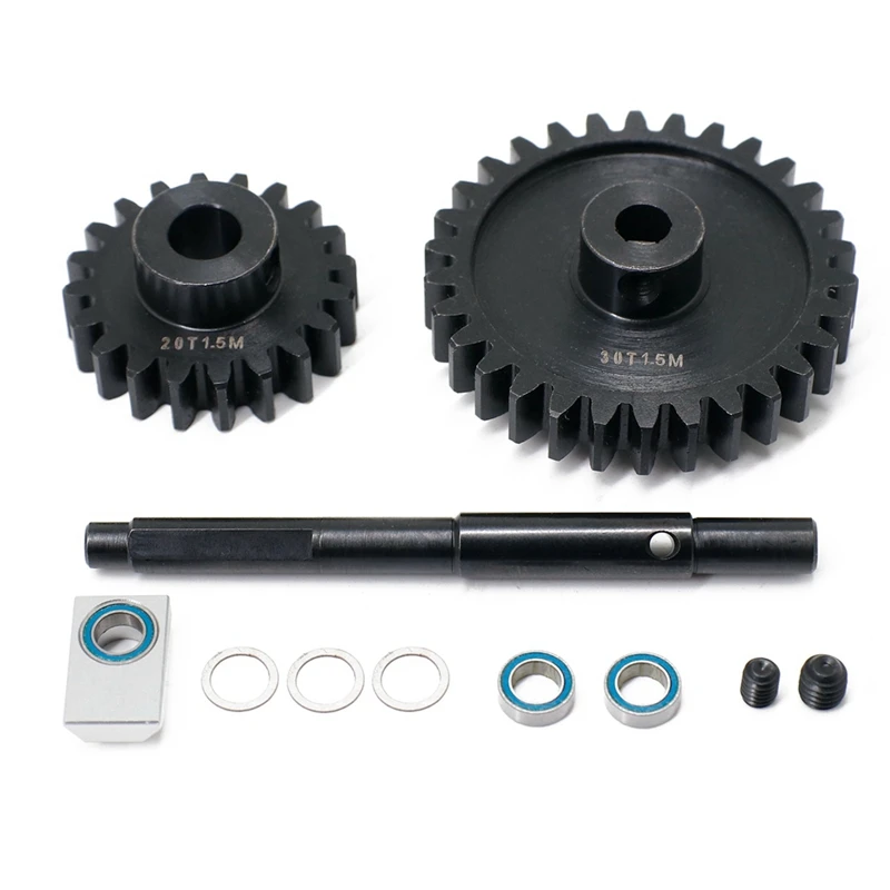 CNC 45 HD Steel 1.5Mod 20T 30T Pinion Gear Spur Gear Set For 1/5 Traxxas X-Maxx XMAXX RC Car Upgrade Replacement Accessories