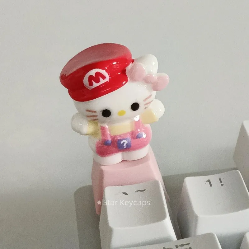 Teclas KT de dibujos animados 3D, teclas de juego de oficina a la moda, accesorios DIY, Teclado mecánico de eje transversal, regalo para niño y niña