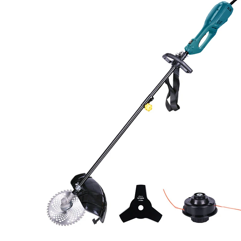 Cortador de Grama Multifuncional Elétrico Cortador de Grama Cortador de Escova Colheitadeira de Arroz 220v 1400w