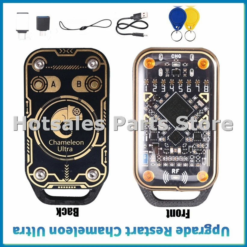 

Upgrade Chameleon Ultra Smart Card Emulator RFID Smart Chip Reader+2XUID Keychain 125K 13.56M Card Decode NFC Duplicator-ABRM