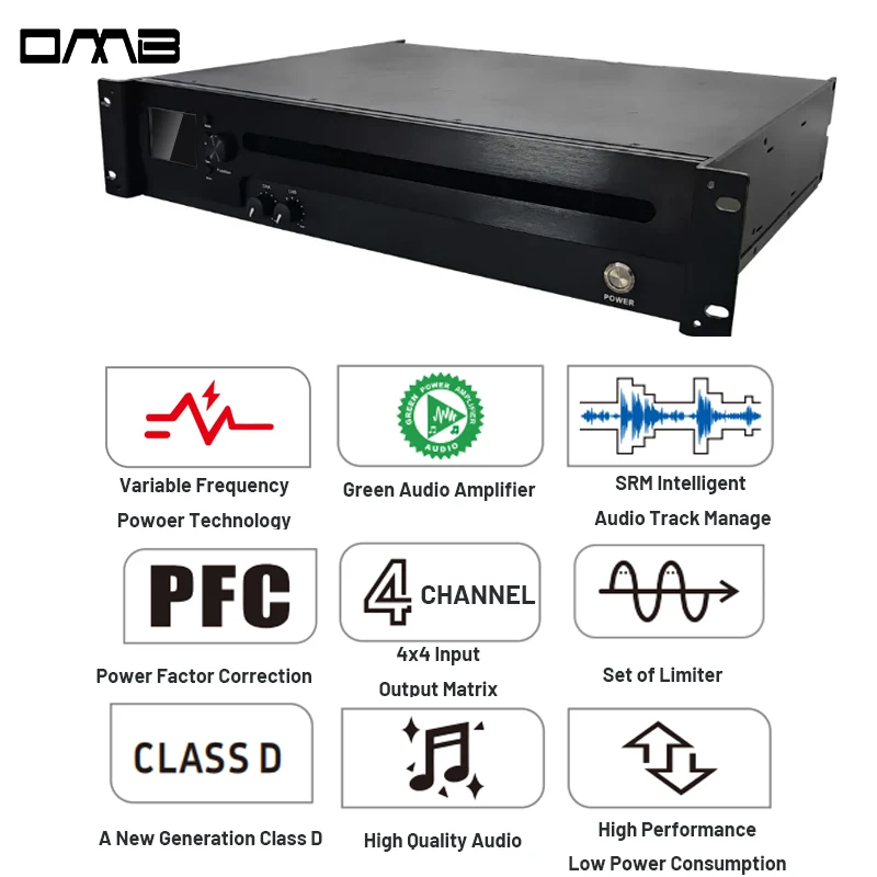 TLF PFA6KDSP Productos de tendencia caliente Clase D Puente de 2 canales Potencia 8Ω Amplificador de 4000 vatios Amplificador de audio de 4000 vatios 4000w