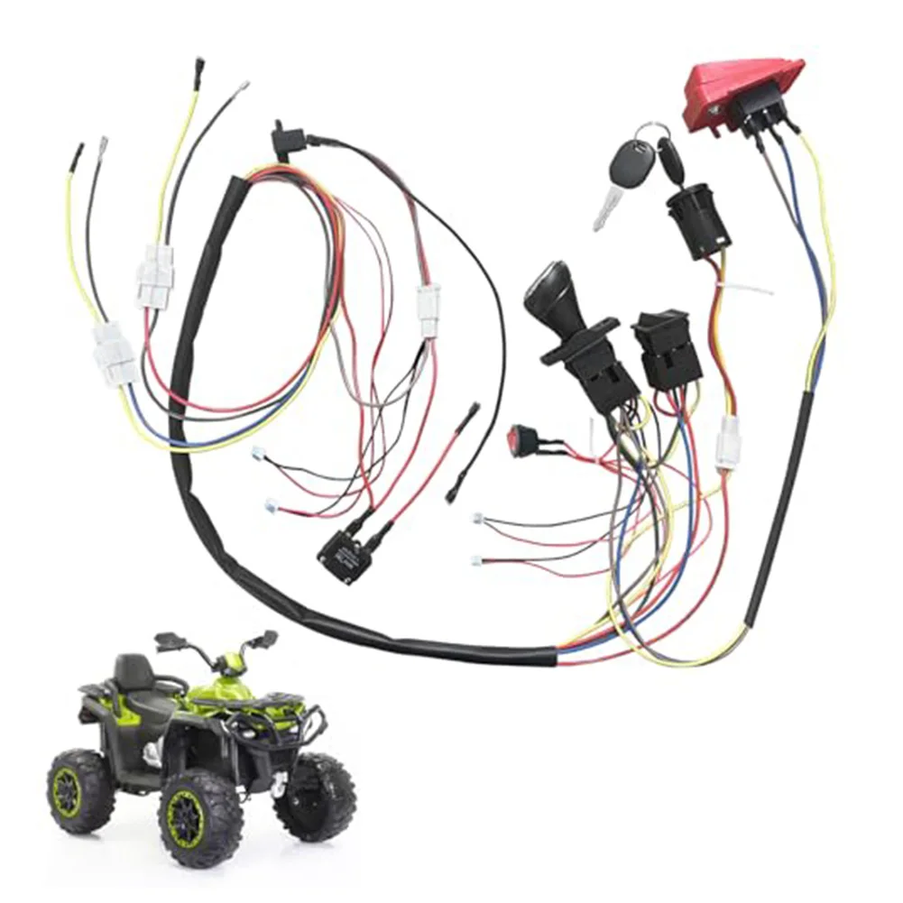 6V/12V DIY Wire Harness Electric Conversion Kit For Kid's Ride On Toys Car Set Including A Complete Set Of Wiring Components