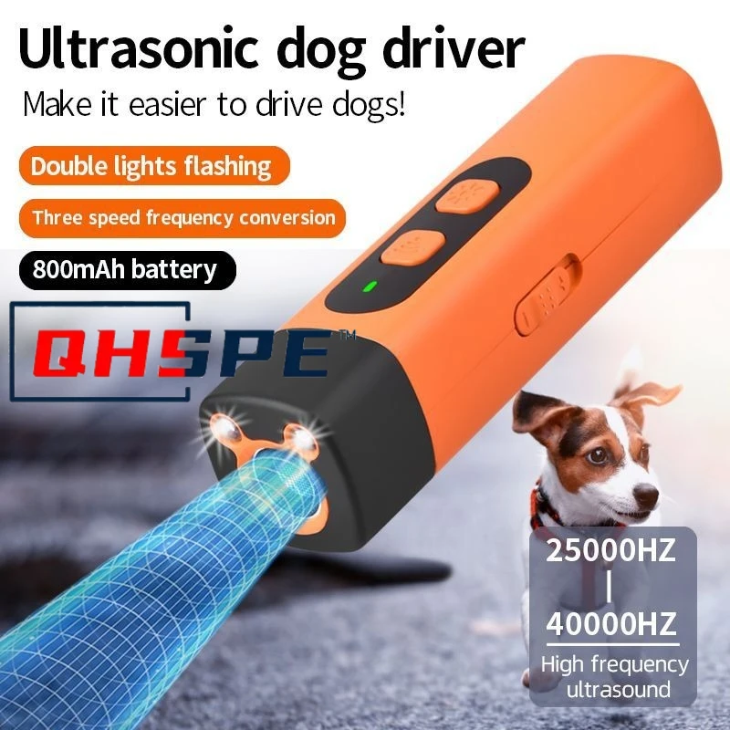 Ultrasonic Dog Repellent Device - Powerful Long Range Anti Barking Trainer Outdoor Pet Deterrent for Small Dogs