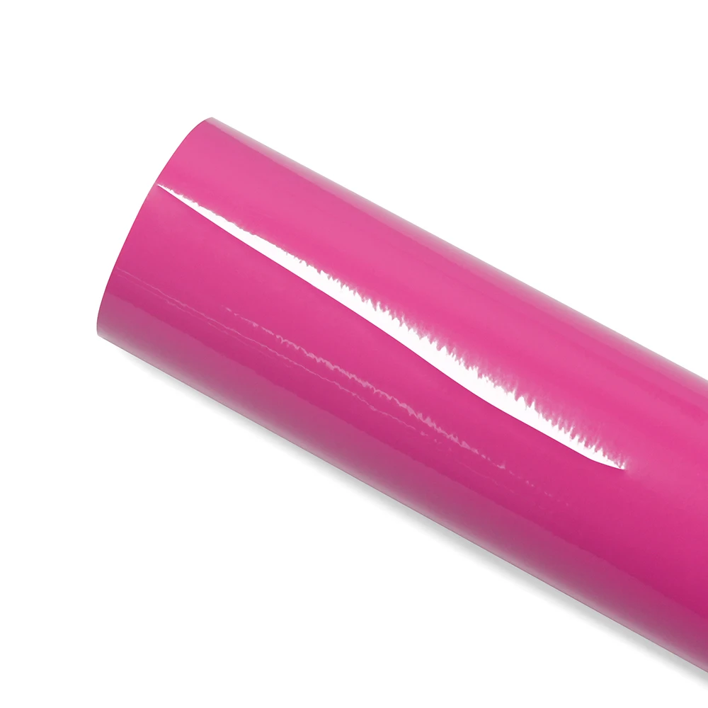 Car Sticker Glossy Rose Red Color Change Vinyl Film PVC Film Bubble Free Car Wrapping Decal Car Accessories Auto Decoration