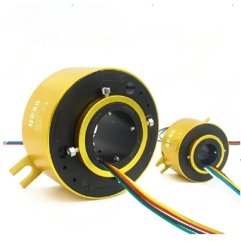 slip ring through hole conductive slip hollow collector inner diameter conducting ring 2 8 12 road rotary joint