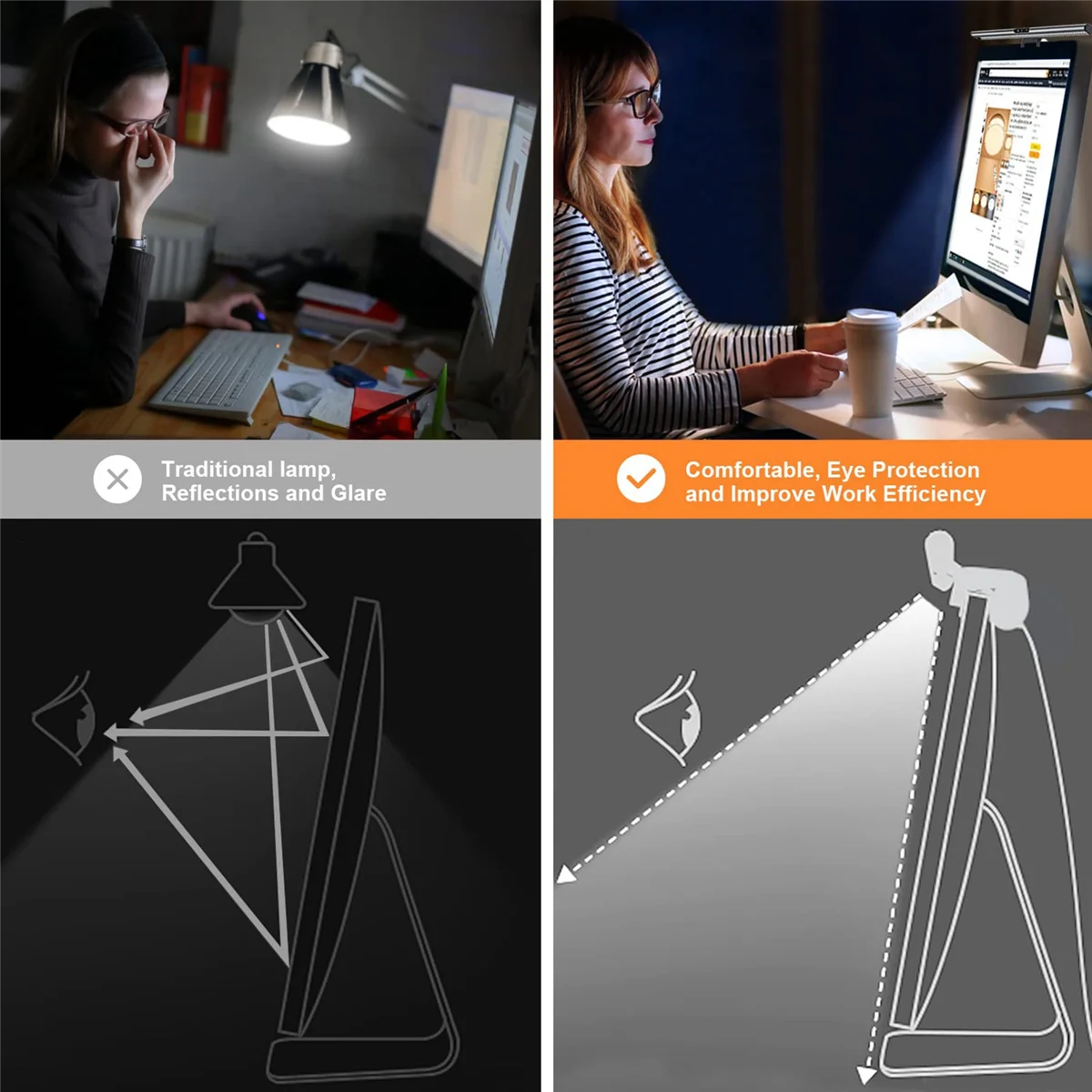 Computer Monitor Licht leiste Touchscreen Computer Lampe Augenschutz PC Computer Monitor Licht leiste mit 1080p Webcam