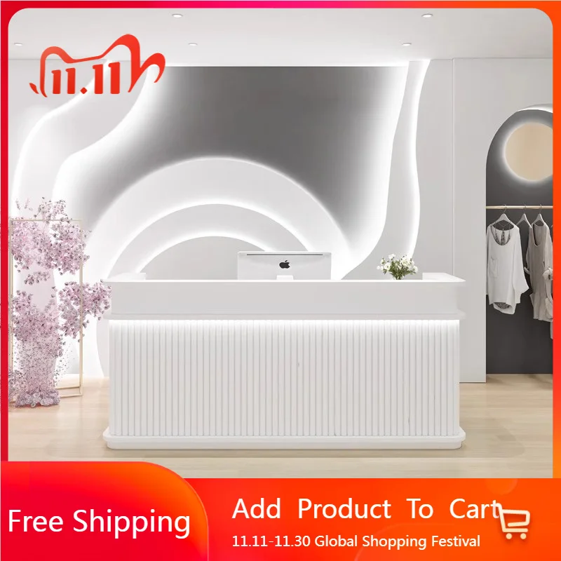 

Company Shop Reception Desks Modern Restaurant Industrial Reception Desks Corner Display Comptoire Accueil Commercial Furniture