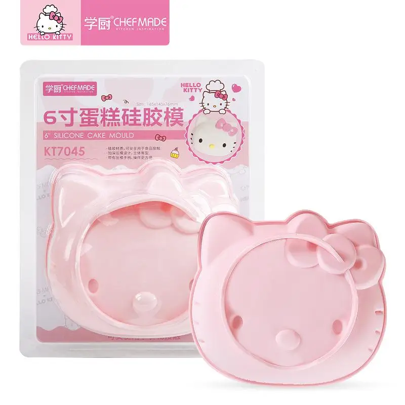 Hello Kitty-Gants de Cuisson Sanurgente, Kit de Cuisson pour Enfant, Ensemble de Moule à Gâteau en Gel de Silice, Vente en Gros