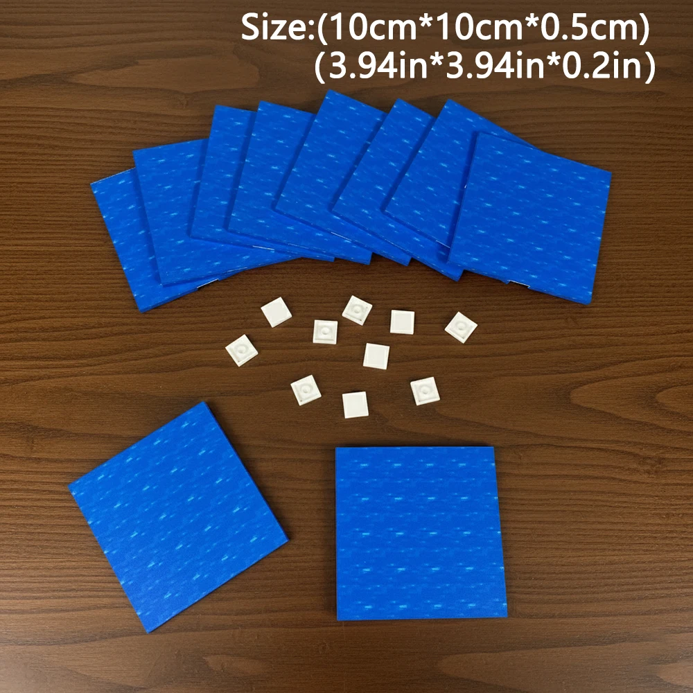 6pcs Magnetic Base Plate Variety Baseplates Match World Magnetic Building Blocks Toys for Boys and Girls Children Gift