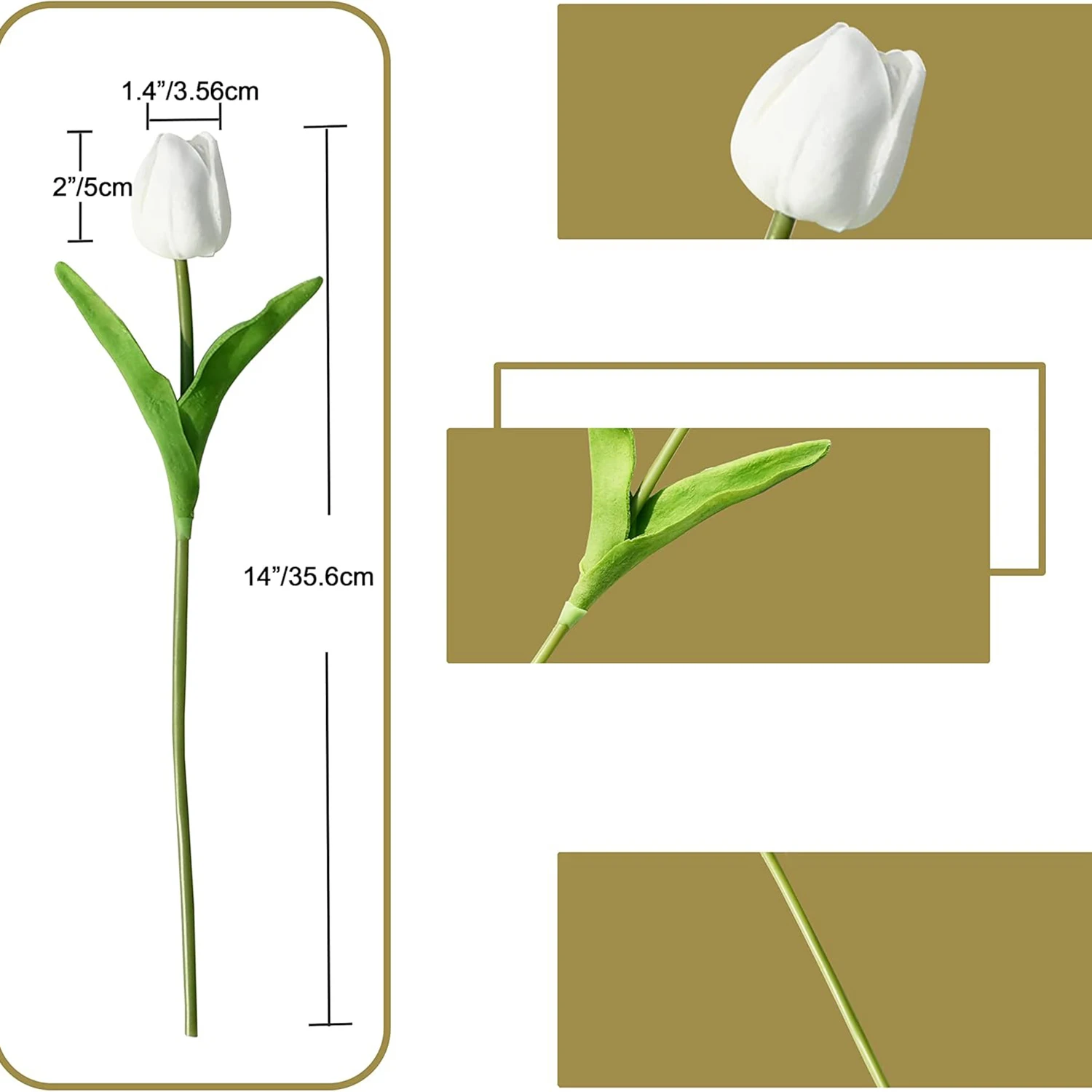 10/20 Stück Künstliche Blumen Echt Aussehende Tulpen Scrapbook Vase Heimdekoration Hochzeit Party Garten Rosen Girlande Bouquet Zubehör – Detail 10