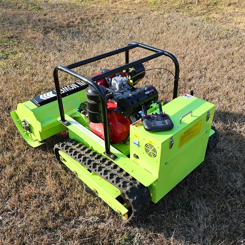 Chinese New Farm Machines Remote Control Flail Mower Engine for Grass Cutting Adjustable Cutting Height  Flail Mower