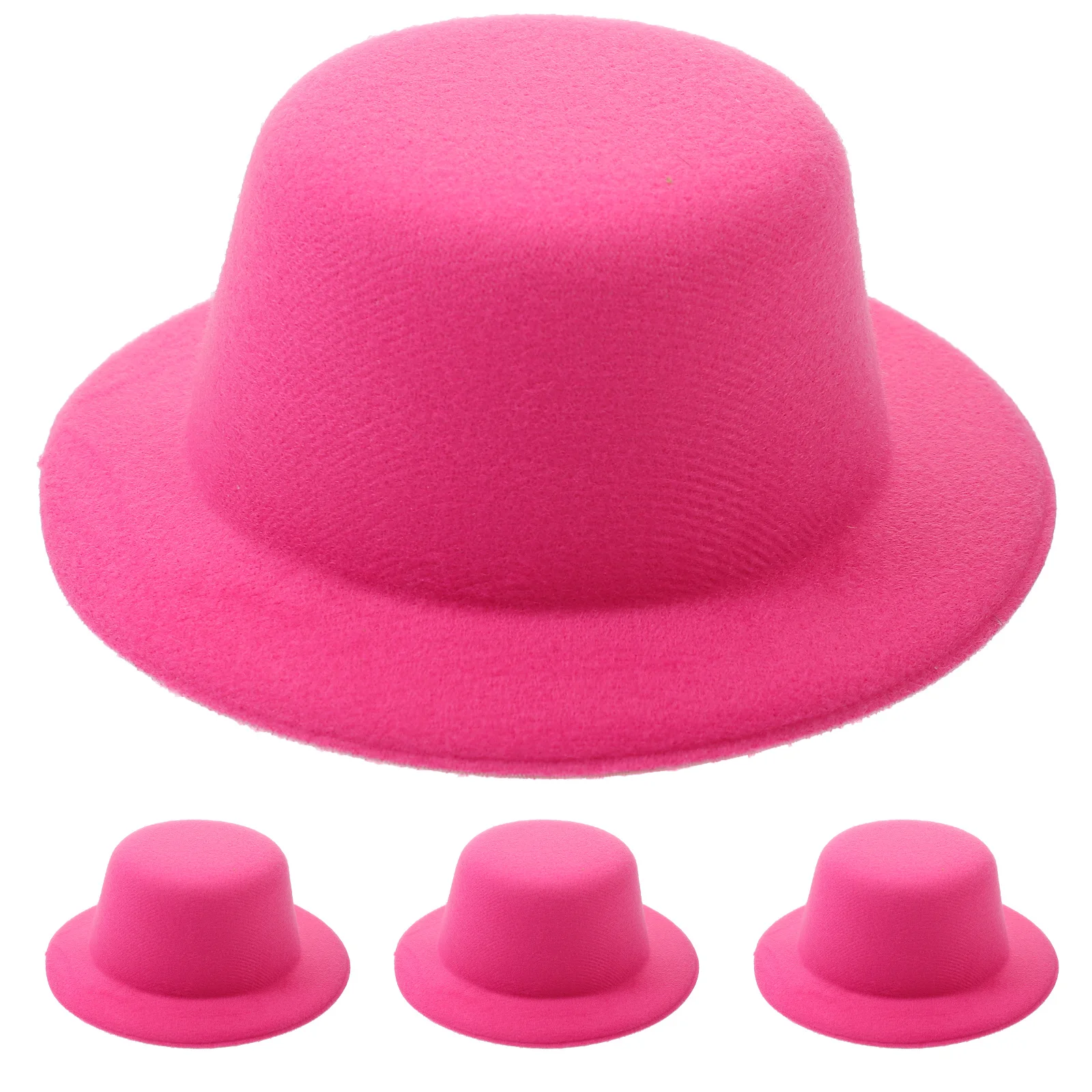 4개 미니 눈사람 모자 휴대용 귀여운 스타일링 일상 생활 파티 용품 미니 눈사람 모자 작은 모자 미니어처 탑스 모자