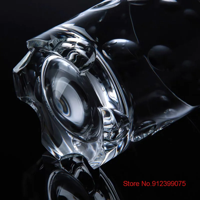 Germany SHTOX Design Rotating Whiskey Glasses Crystal Stable Rotated Flow Shadow Relaxed Wine Tasting Cup Whisky Enjoy Tumbler