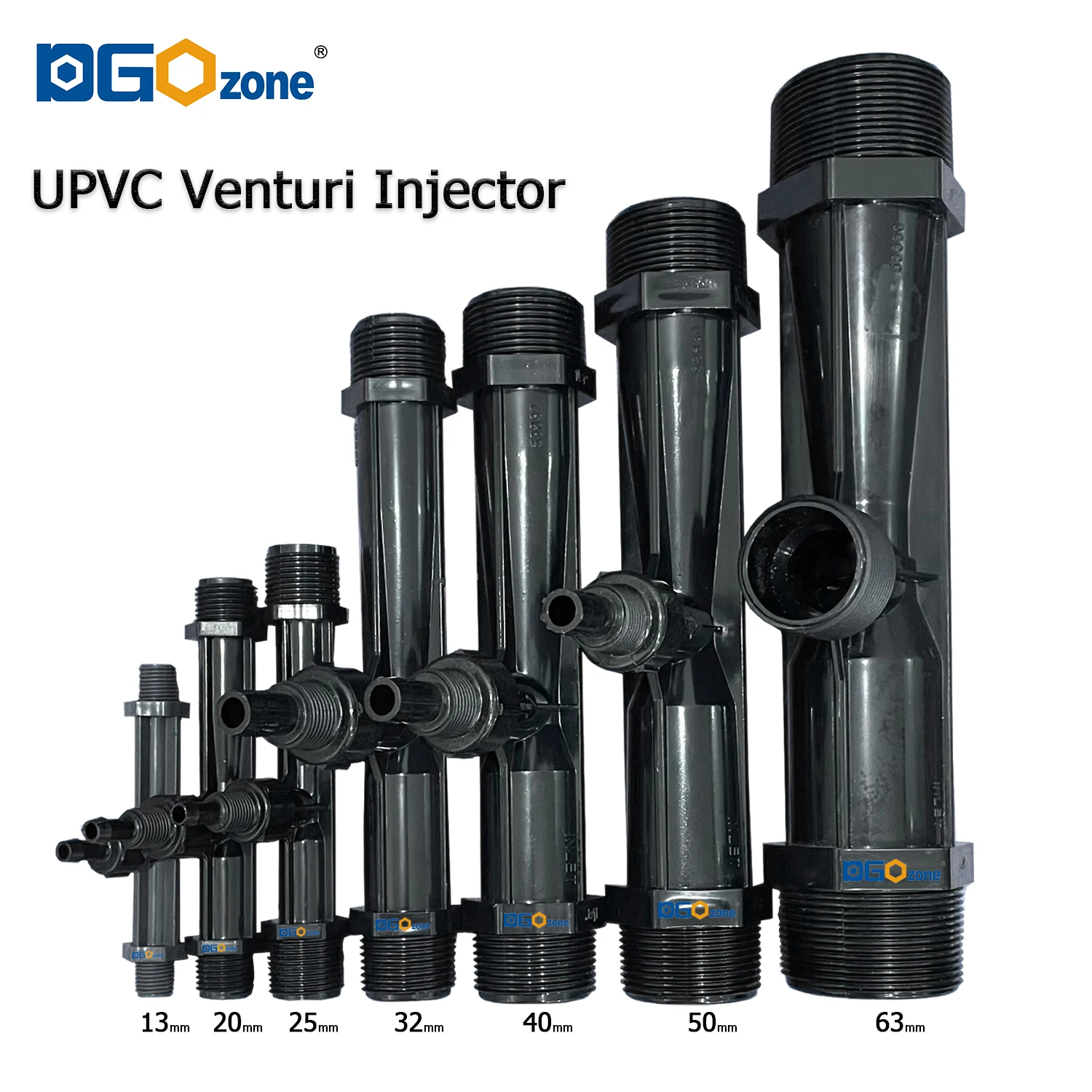 UPVC Venturi Injector for Mixing Liquid Venturi with Valve  BSP thread 1/4