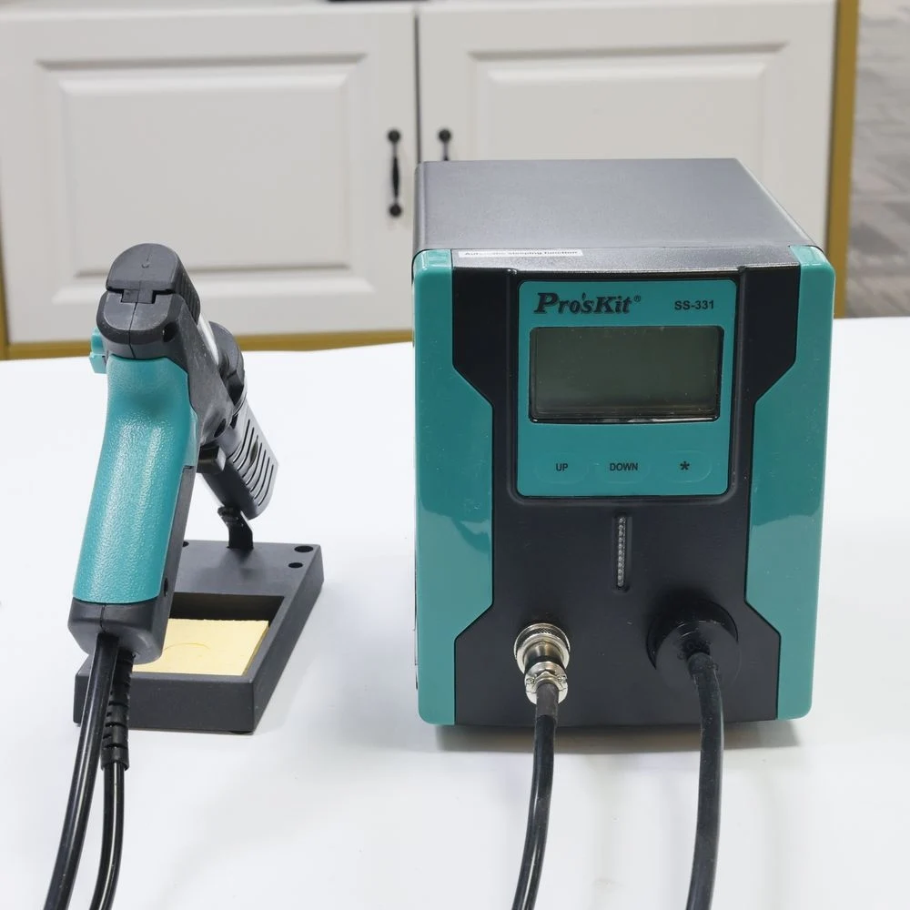 Pro'sKit SS-331H ESD ЖК-цифровой электрический оловоотсос BGA для распайки всасывания вакуумный припой присоска пистолет автоматический сон 110 В/220 В