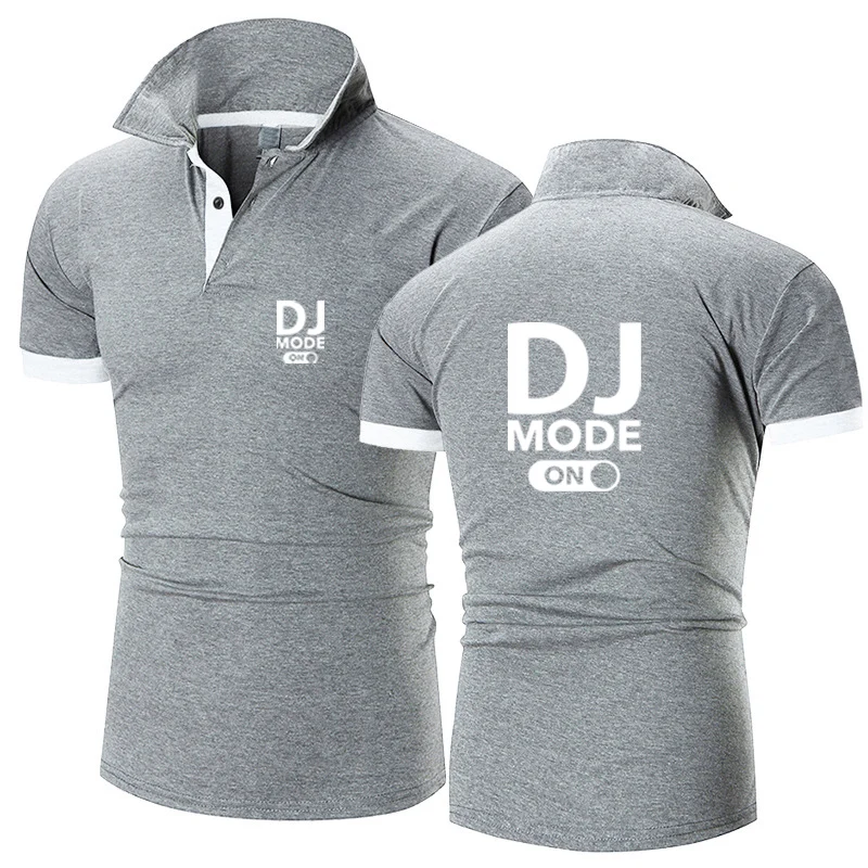 2025 Dj Mode الرجال الصيف الجديدة عالية الجودة الطباعة Polos قمصان السراويل كم تنفس ملابس الأعمال تي شيرت بلايز