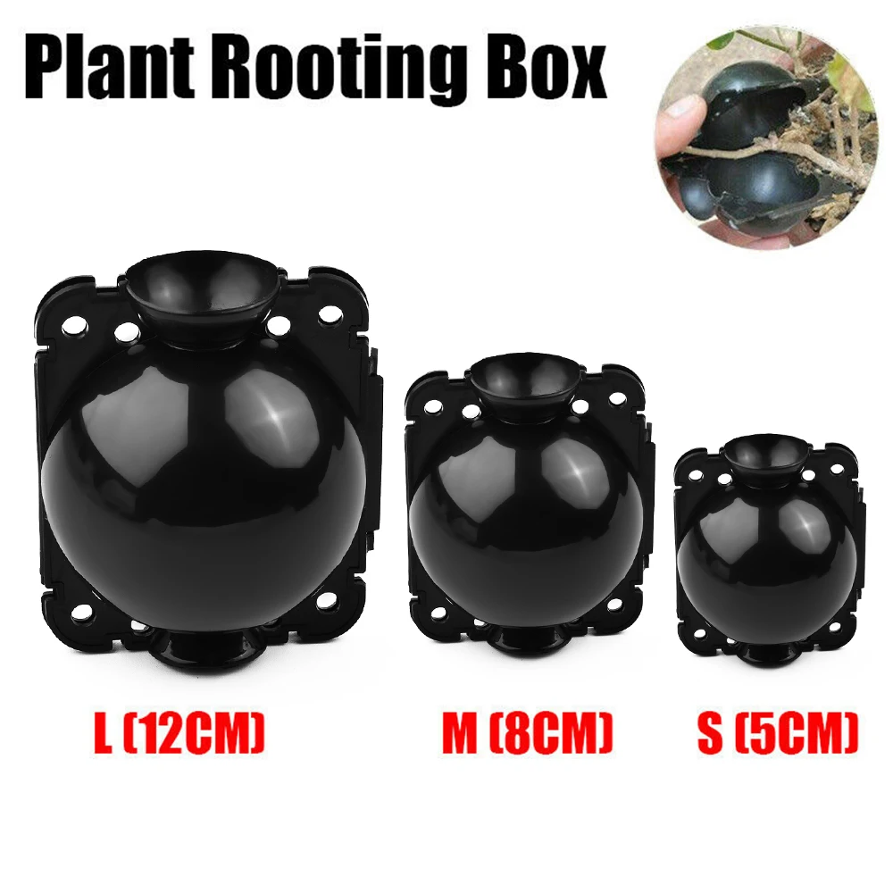 6pcs 5/8/12cm Plant Rooting Ball Reusable Nursery Ball Botany Growing Box Pressure Propagation Ball Box Grafting