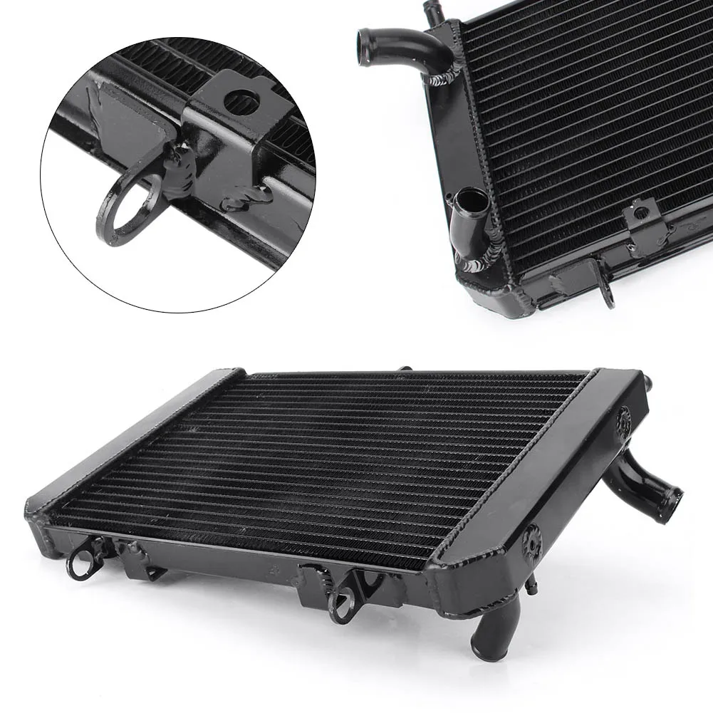 

1PC Motorcycle Cooling Cooler Radiator For Suzuki GSR400 GSR600 2006-2016 Aluminum Black