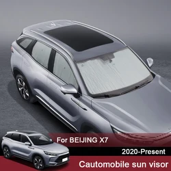 Car Sunshades UV Protect Side Windows Curtain Sun Shade Visor Front Windshield For BEIJING X7 2020-2025 Internal Accessory